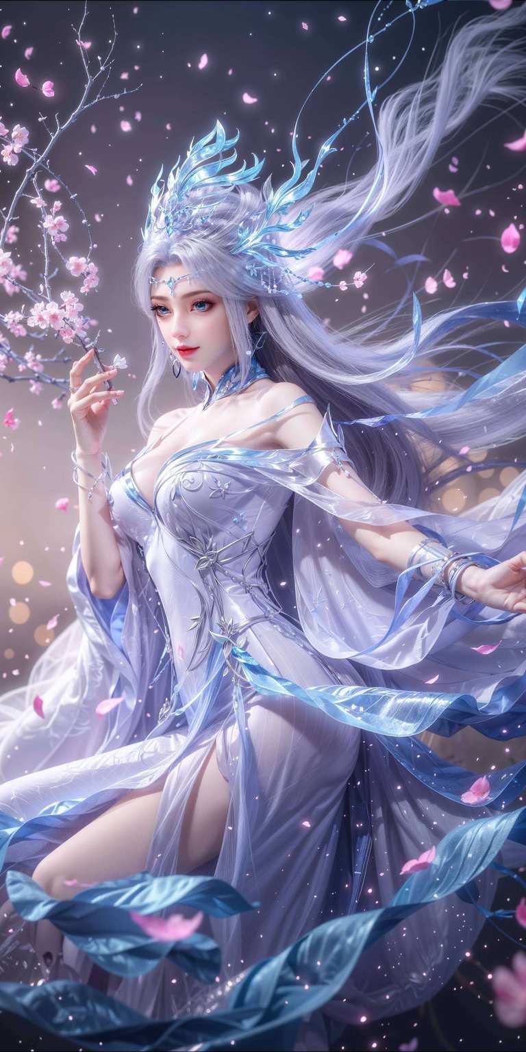 朋友们！想要眼睛享受视觉盛宴吗？快来看看这款宁雨蝶主题的壁纸秀！国漫百炼成神中的女神宁雨蝶让你的手机瞬间变身国漫女神的私人展示馆！