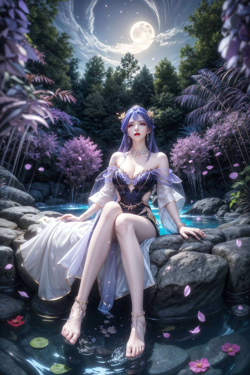 简直能让手机都跟着燃起来！而那些国漫女神、美女们这位壁纸界的“百炼成神”高手