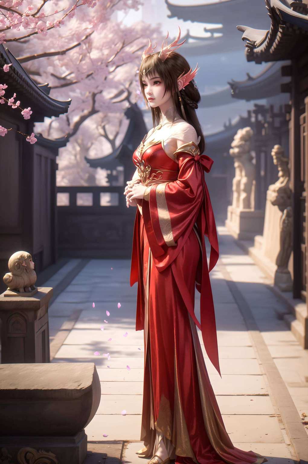 它融合了云落女神的高清壁纸图片让你的桌面也能百炼成神！