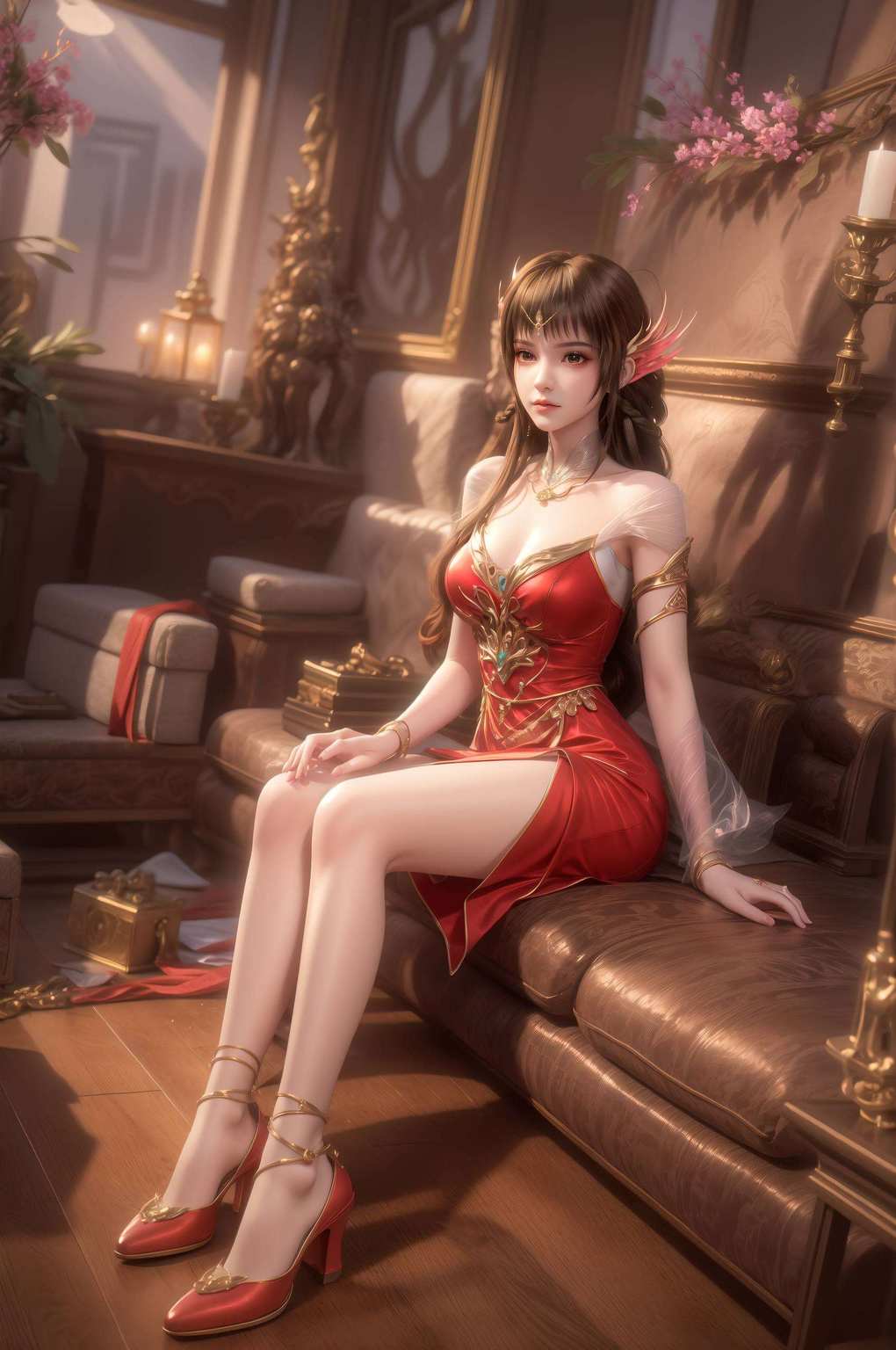 想要桌面焕然一新吗？来一套“云落女神壁纸”吧！这位国漫界的女神保准让你的手机也跟着“百炼成神”哦！
