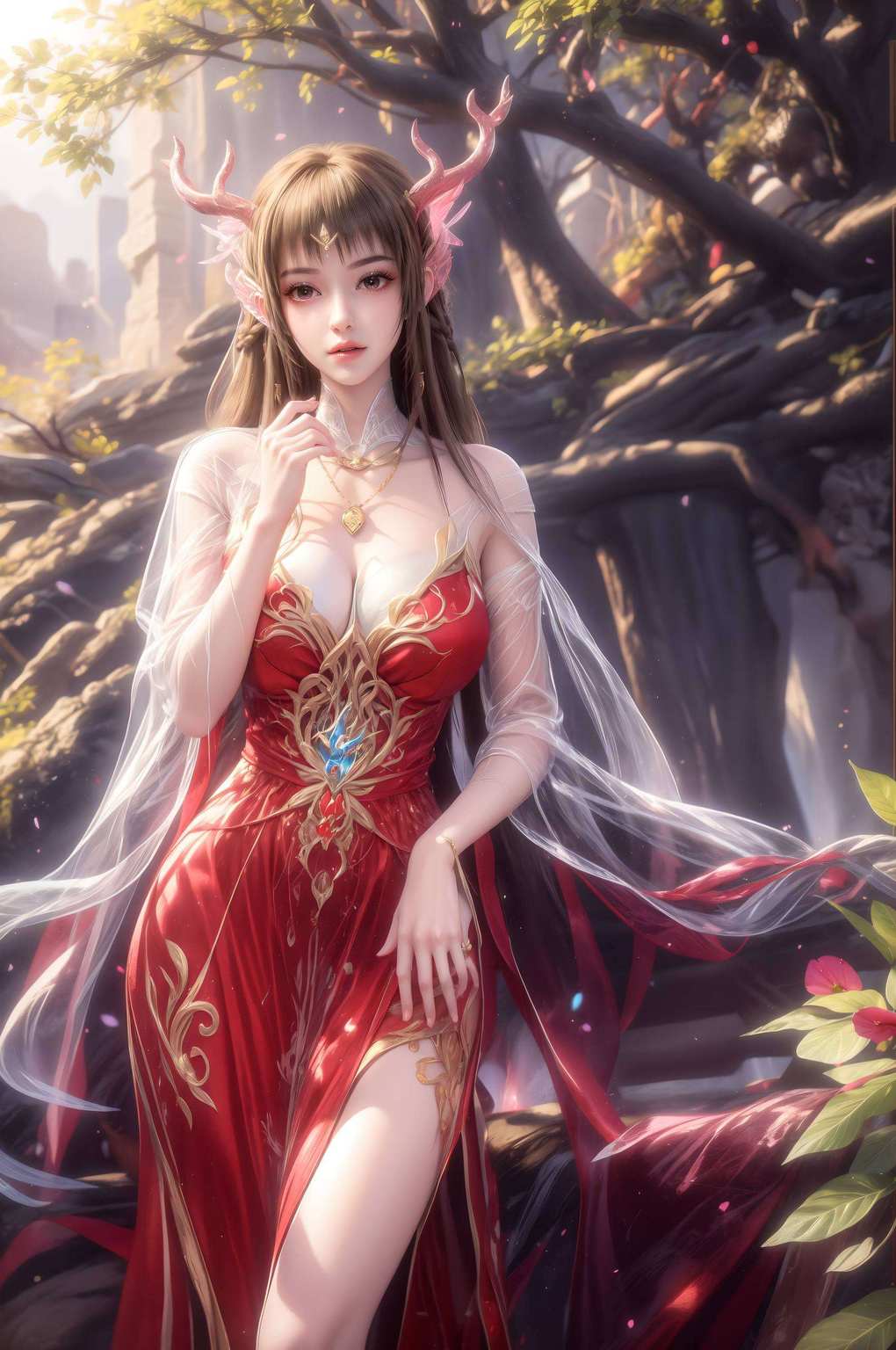 你瞧这款“云落壁纸”把“百炼成神”的国漫风和动漫女神的韵味融合得恰到好处