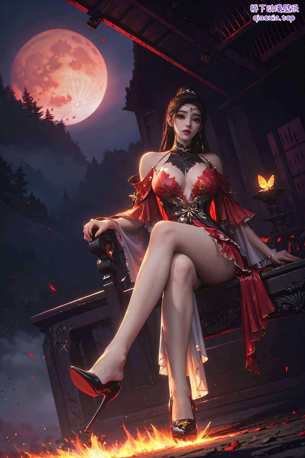 而这些壁纸还融入了动漫女神和动漫美女的元素