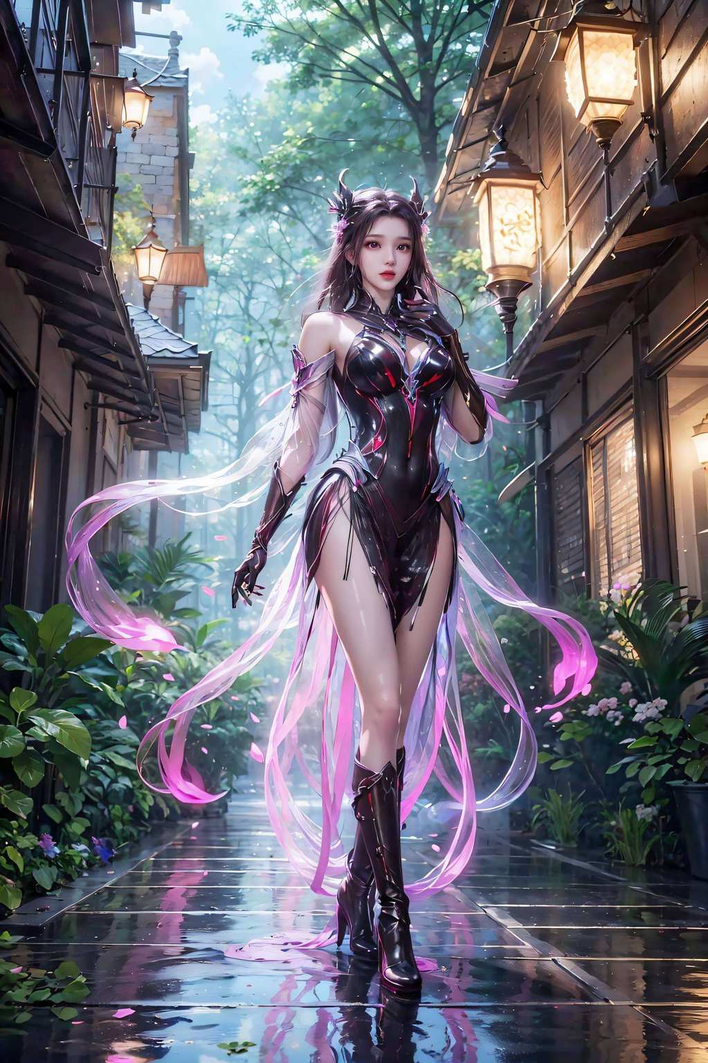 让你的平板与众不同每天都能和这位国漫美女有个浪漫的约会！玄幻风十足