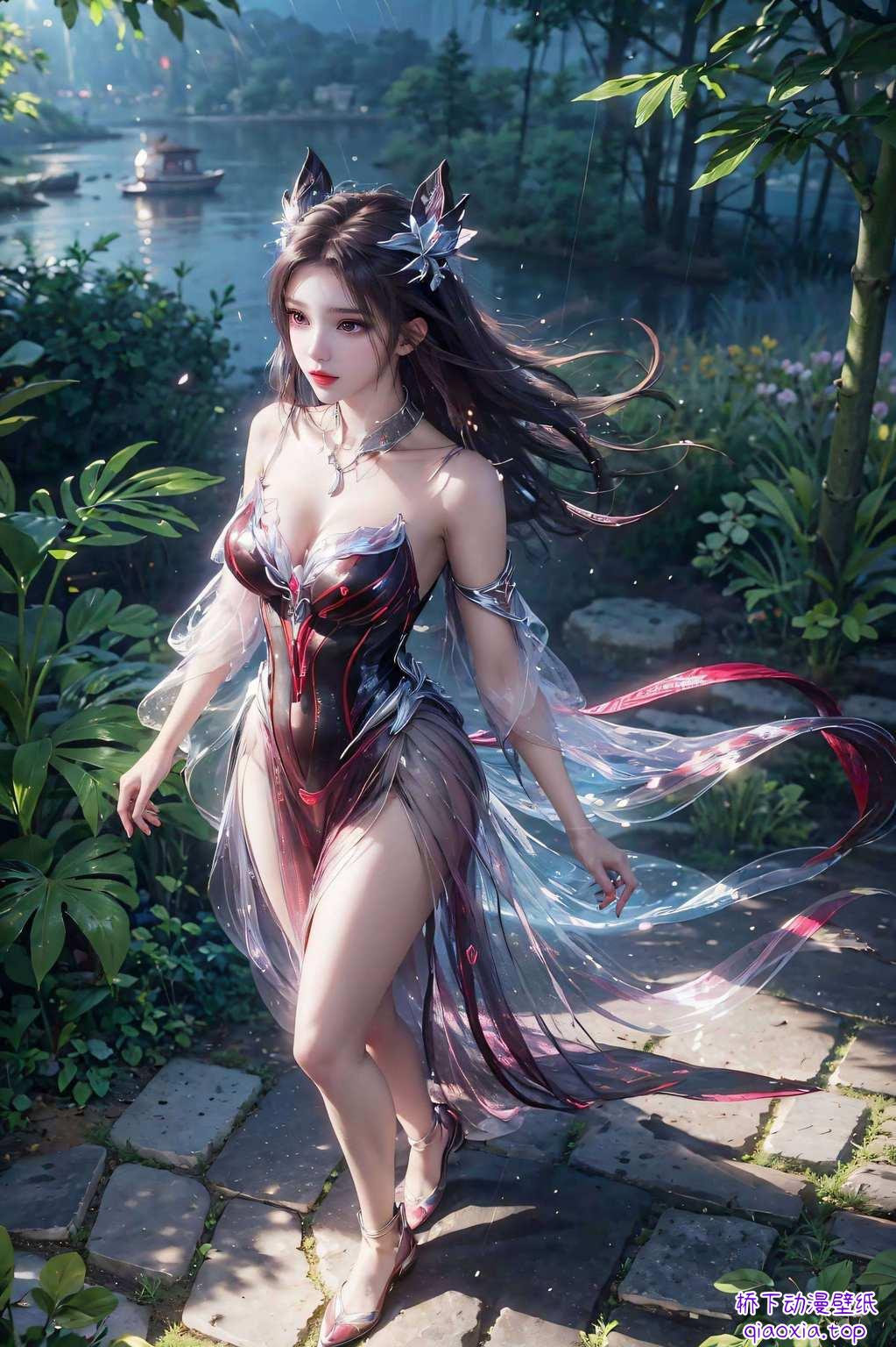 清新脱俗是斗罗大陆里的女神朱竹清全屏壁纸哦！高清细腻