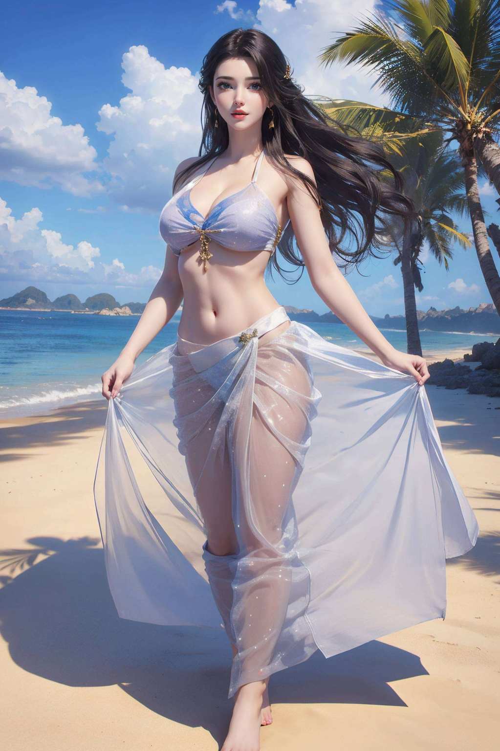 蝶舞翩跹国漫美女壁纸争艳
