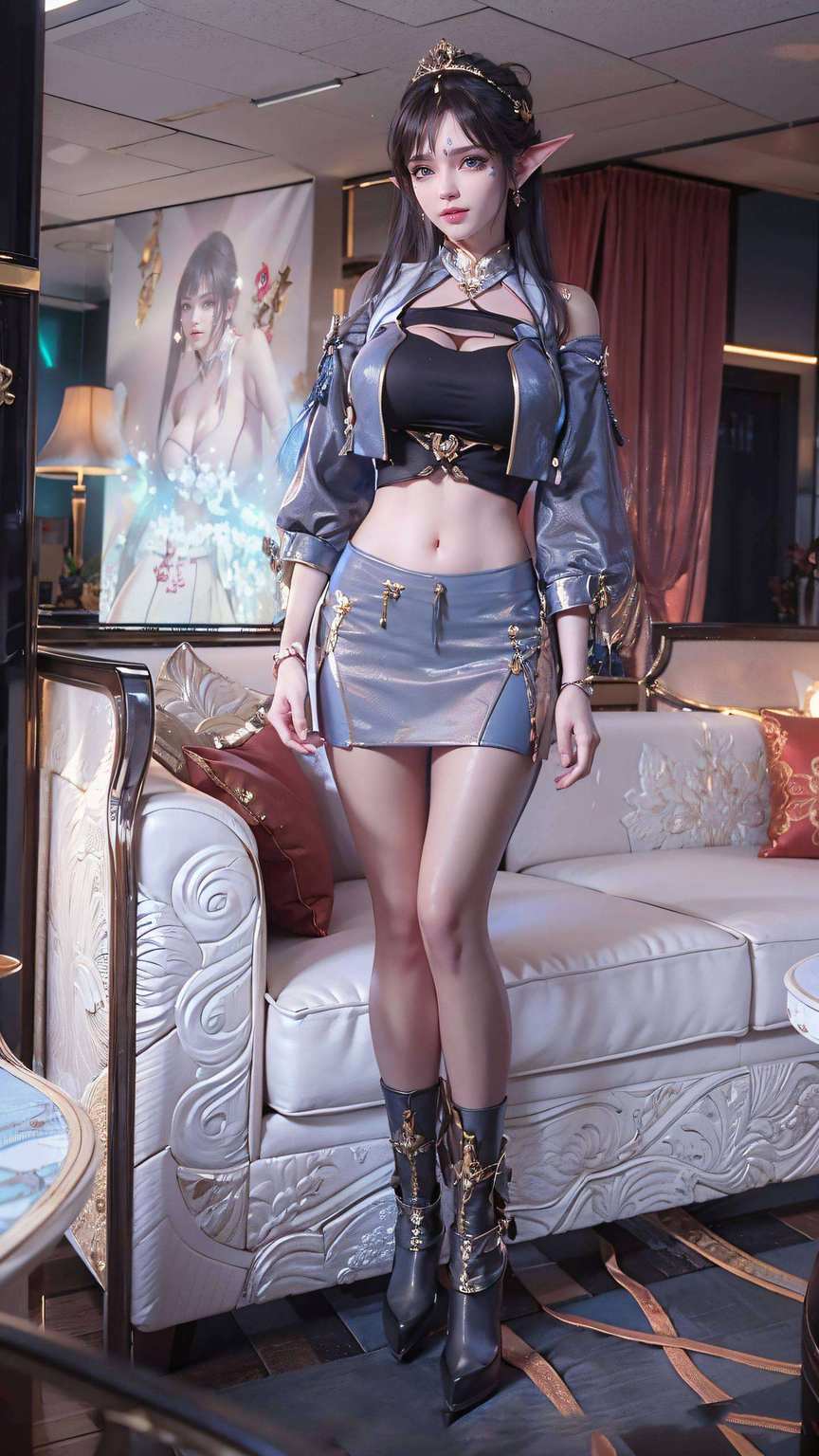 美腿相伴每天都能和这位国漫美女“亲密接触”