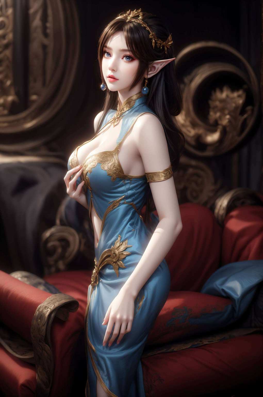 仿佛在说：“想要我的壁纸？先过我这一关再说！”作为国漫界的颜值担当谁让她是天妖凰族的一代佳人