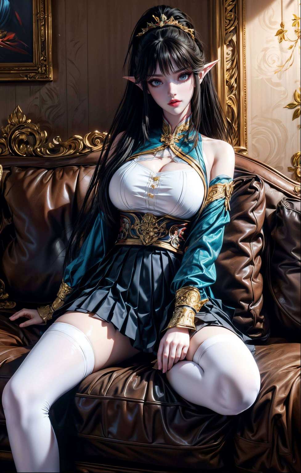 萧炎携手清儿翱翔天妖之巅