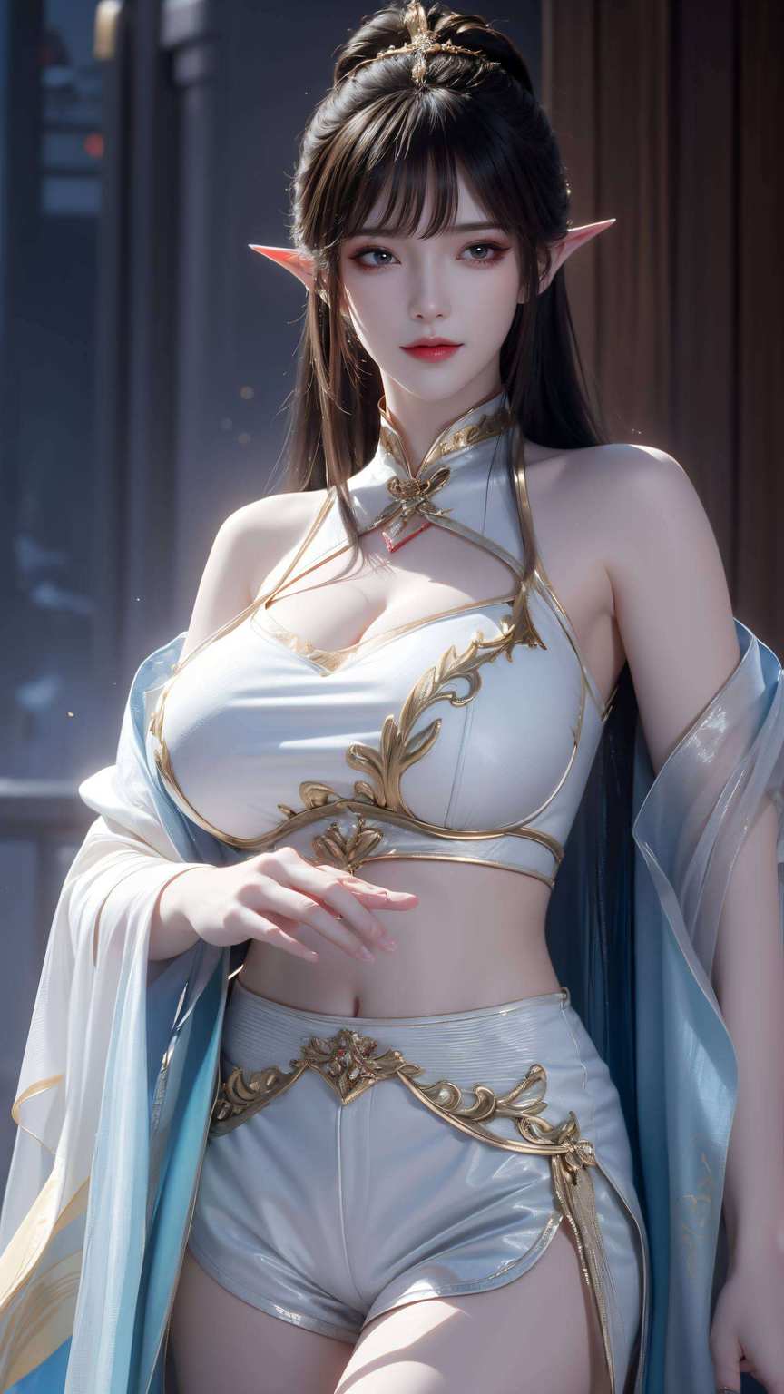 这幅极简壁纸感受国漫美女的魅力