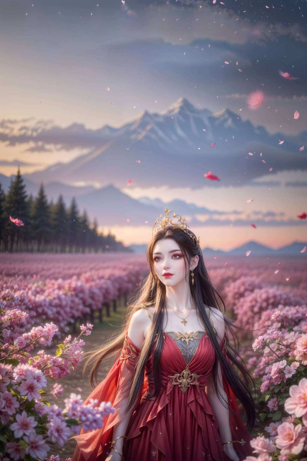 美杜莎女王壁纸绘；斗破苍穹蛇女七彩吞天蟒舞