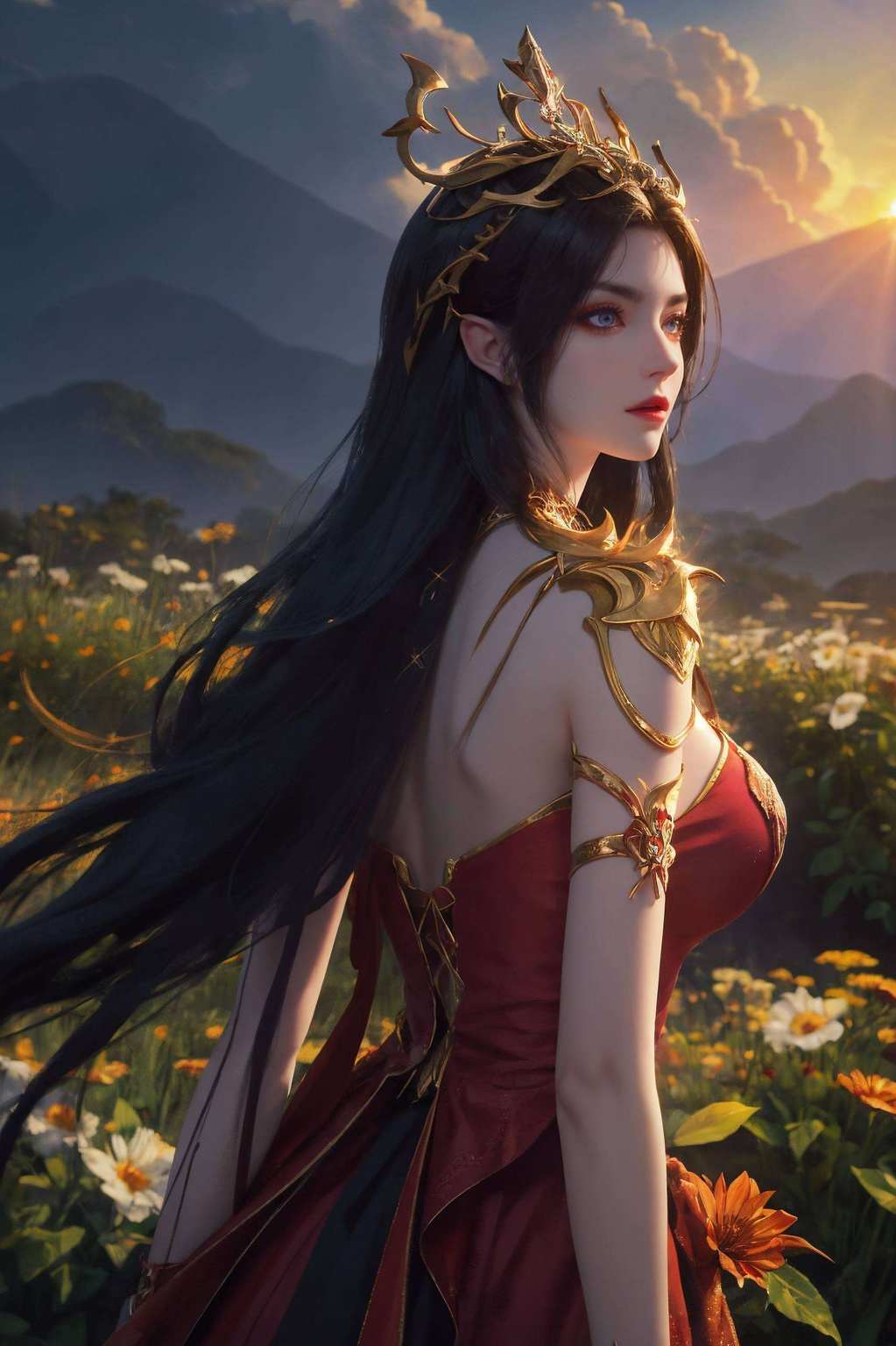 国漫女神们的风采尽在这款电脑桌面图片里还有那七彩吞天蟒的独特韵味
