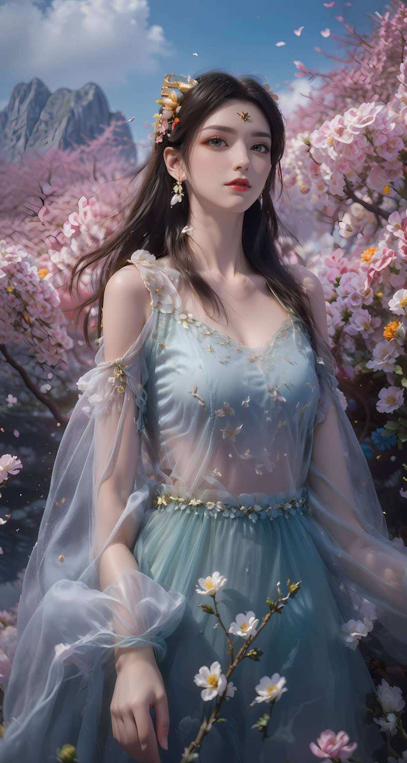 她是《斗破苍穹》中的神秘蛇女身披七彩吞天蟒之力