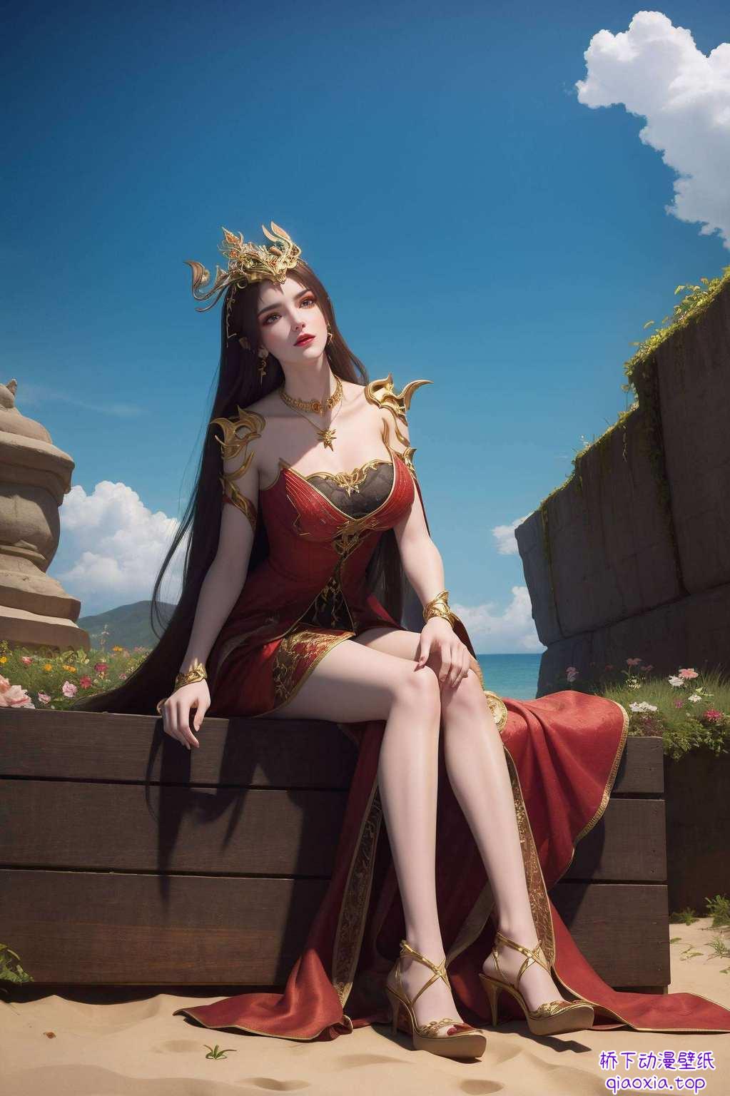 快来看看这位国漫女神的七彩吞天蟒皮肤保证你的手机一秒变神兵利器