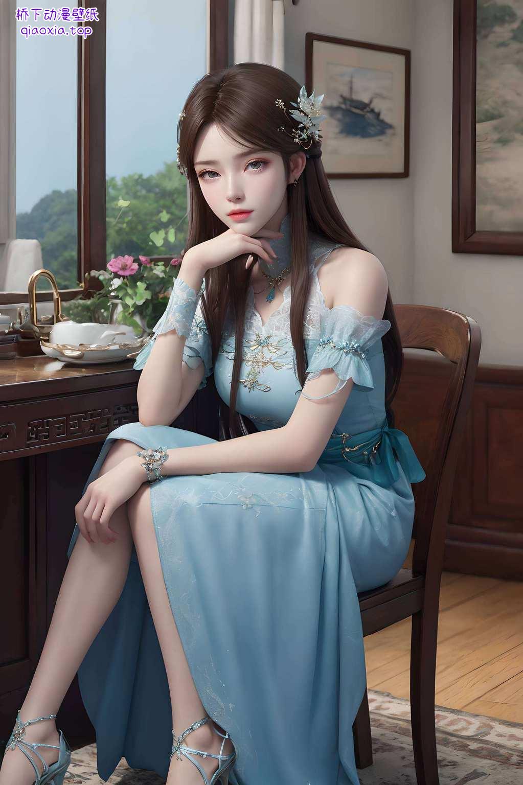 嘿绝对让你的iPhone桌面瞬间变身国漫女神的专属秀场！这位美少女就是来自《斗破苍穹》的萧薰儿