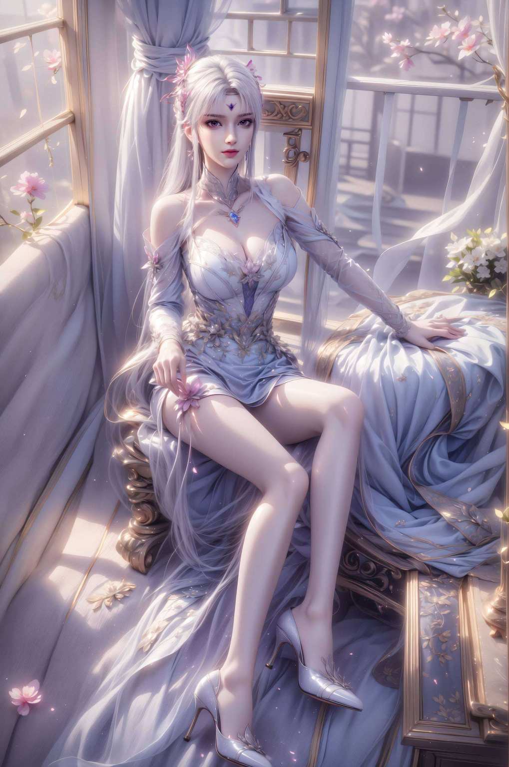 斗破苍穹的厄难毒体元素融入其中国漫女神小医仙的倩影