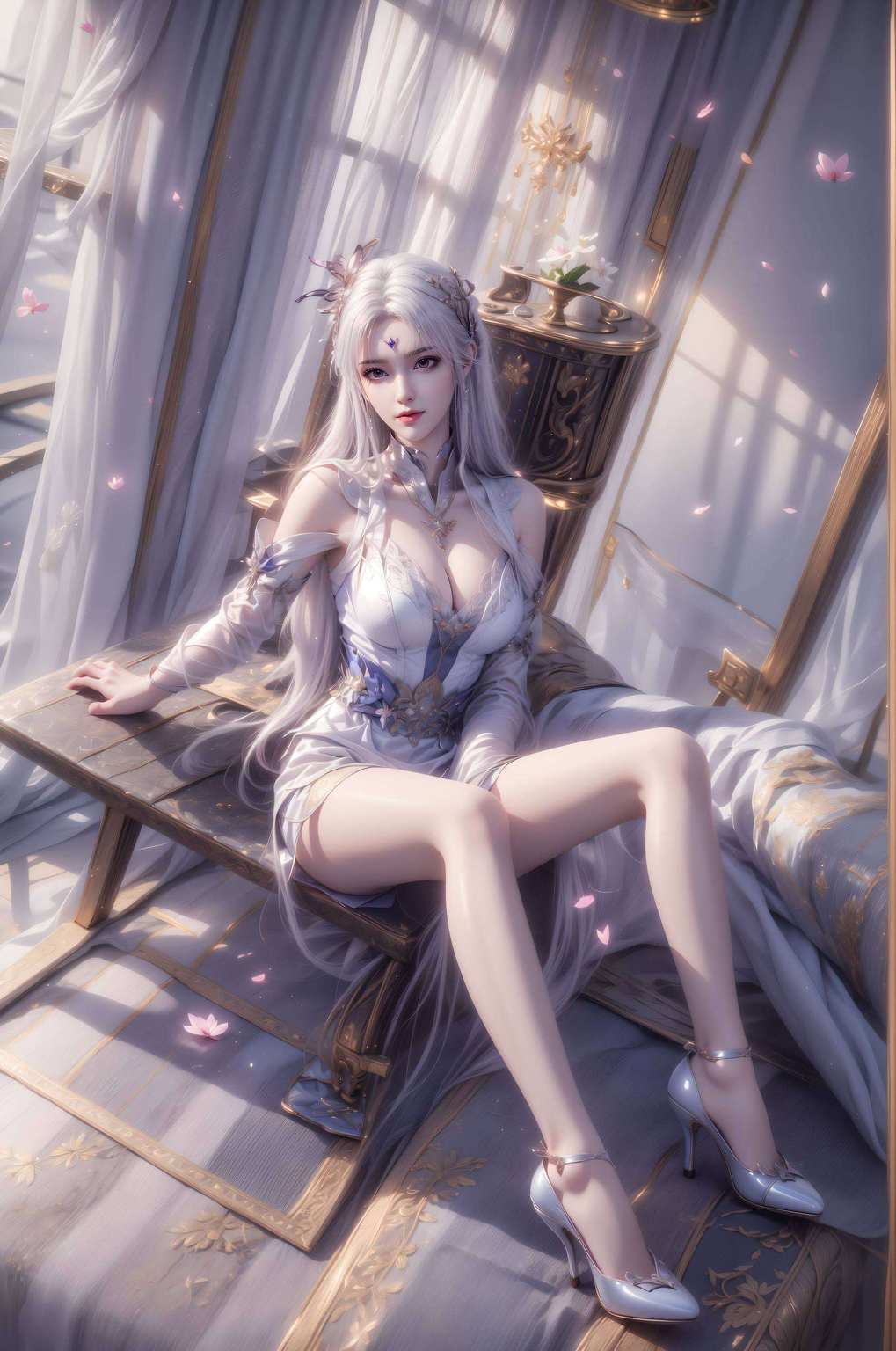 她的形象化作壁纸她的神秘与美丽
