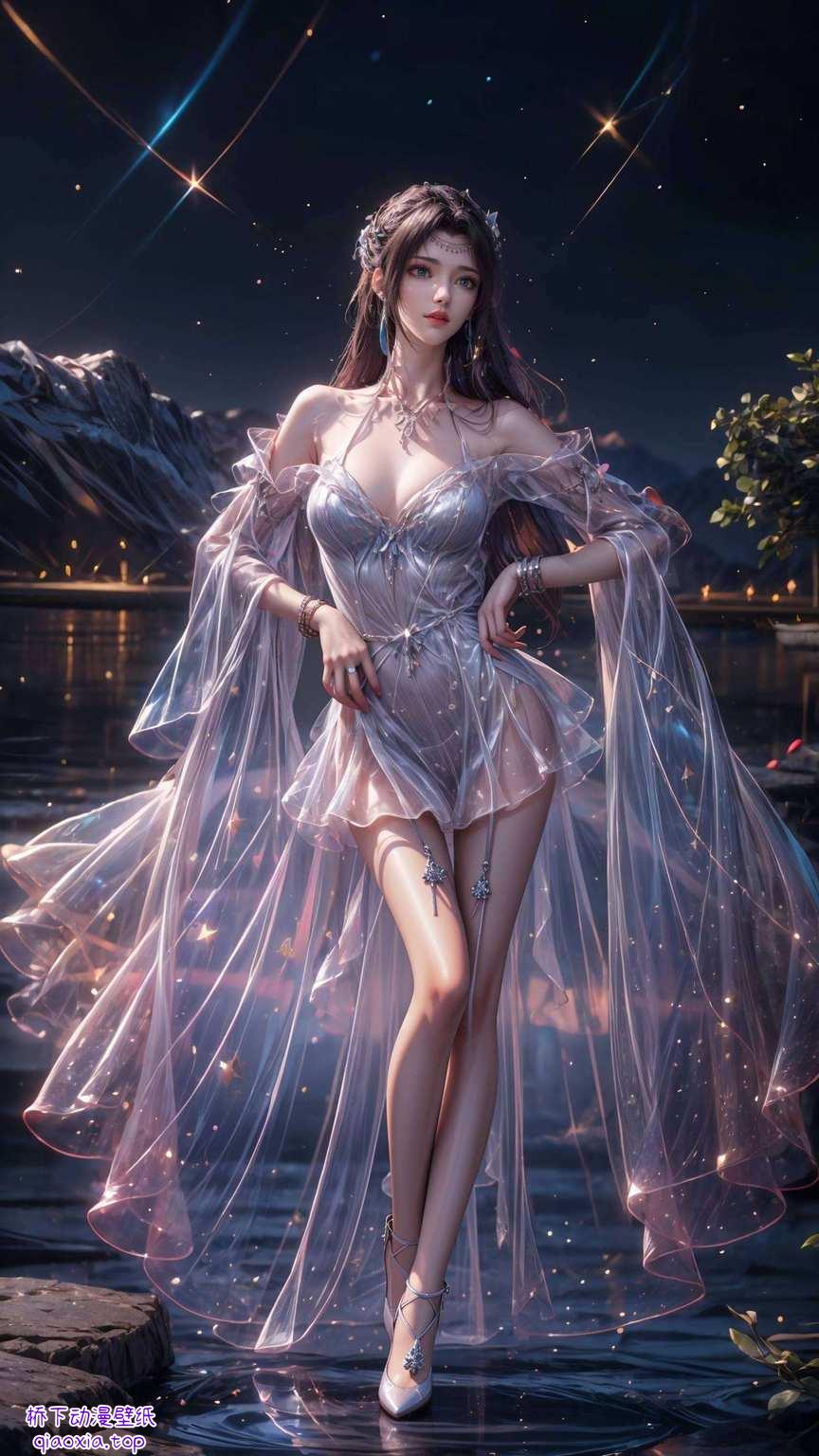 它是融合了斗破苍穹中的云韵美女的高清全屏手机壁纸各位视觉探索者们！今天给大家带来一款超级养眼的AI生成素材壁纸