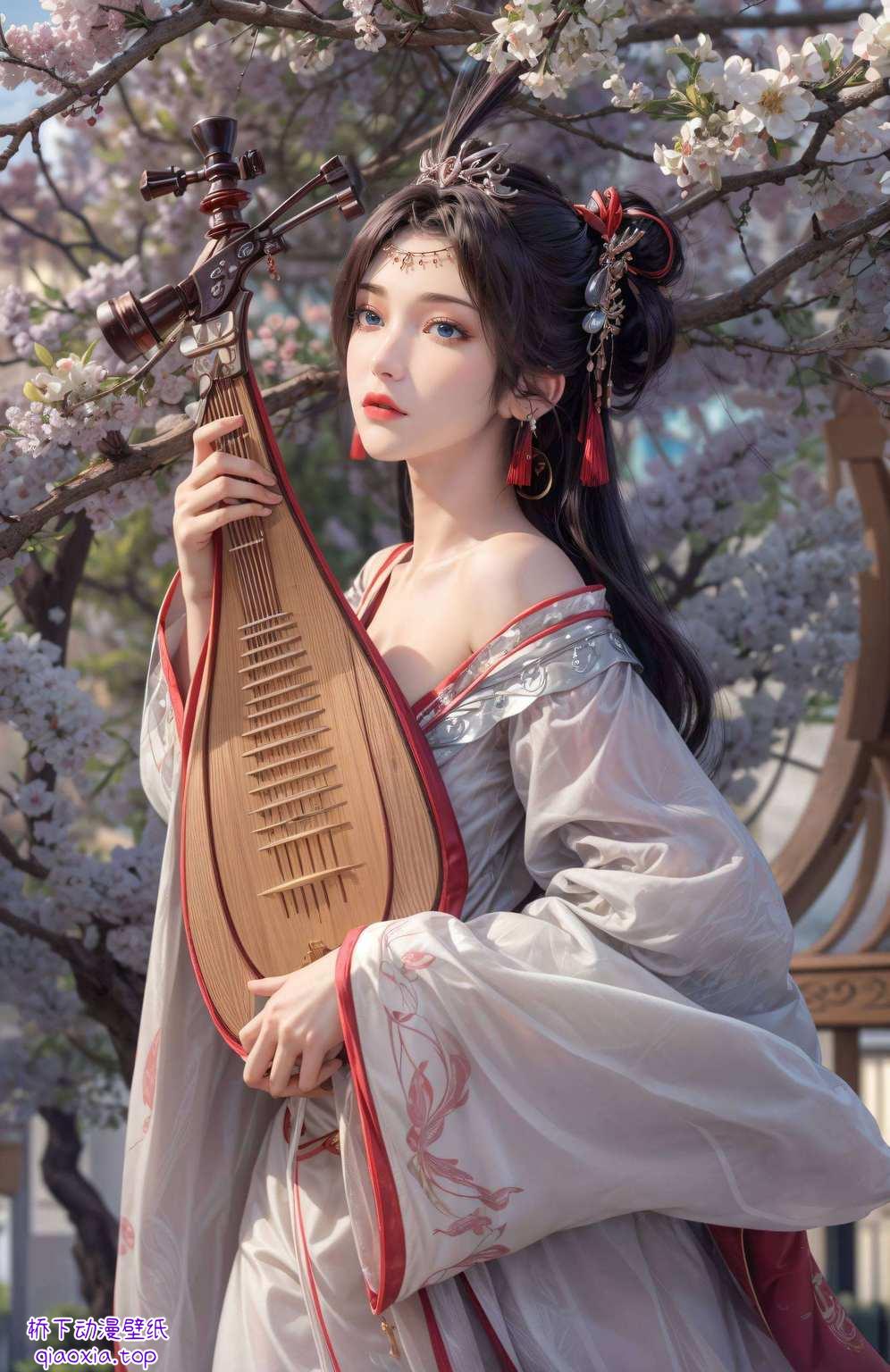 整体色调柔和云韵那深邃的眼神、优雅的姿态
