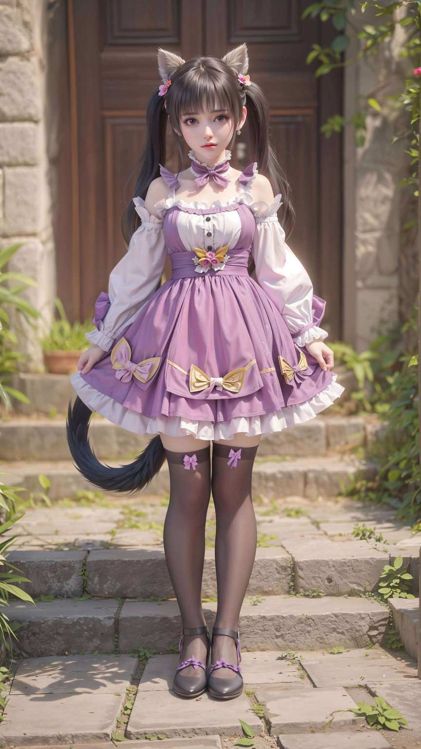 国漫女神的魅力炫彩壁纸