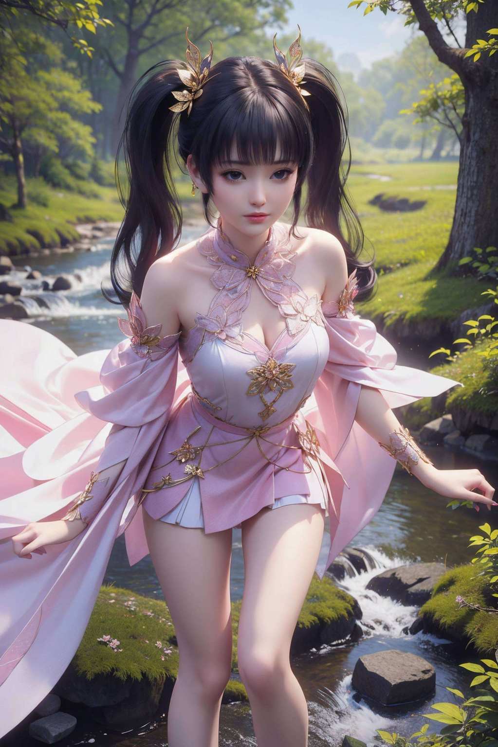 而在电脑桌面上动漫界的女神