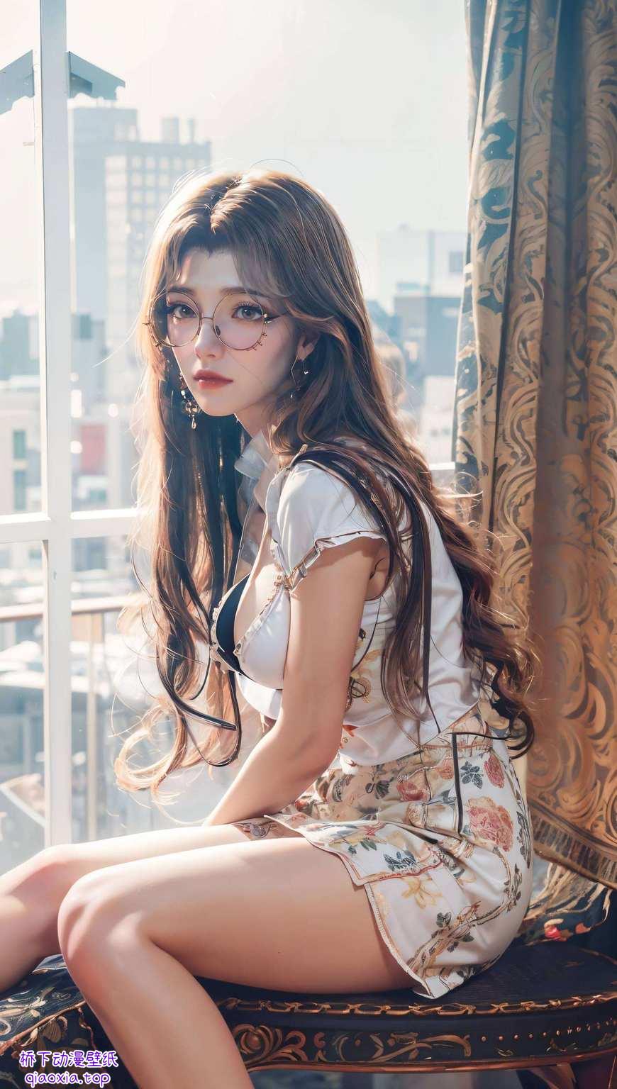 国漫美女的魅力尽显其中让你的安卓手机与众不同！这款壁纸以国漫为背景