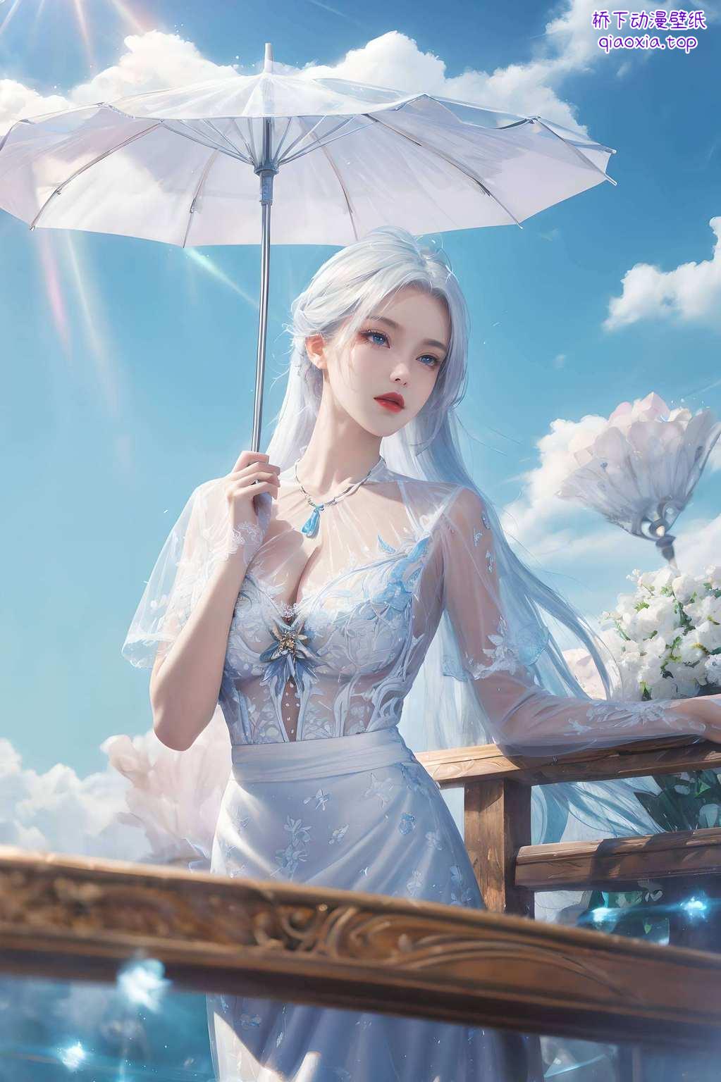 国漫美女壁画四壁