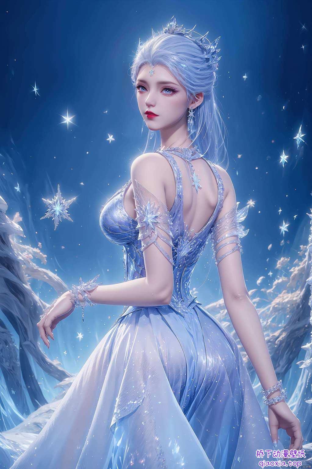 那叫一个仙气可爱、动漫版的极致呈现！想象一下雪女那飘逸的衣袂、如冰似雪的容颜