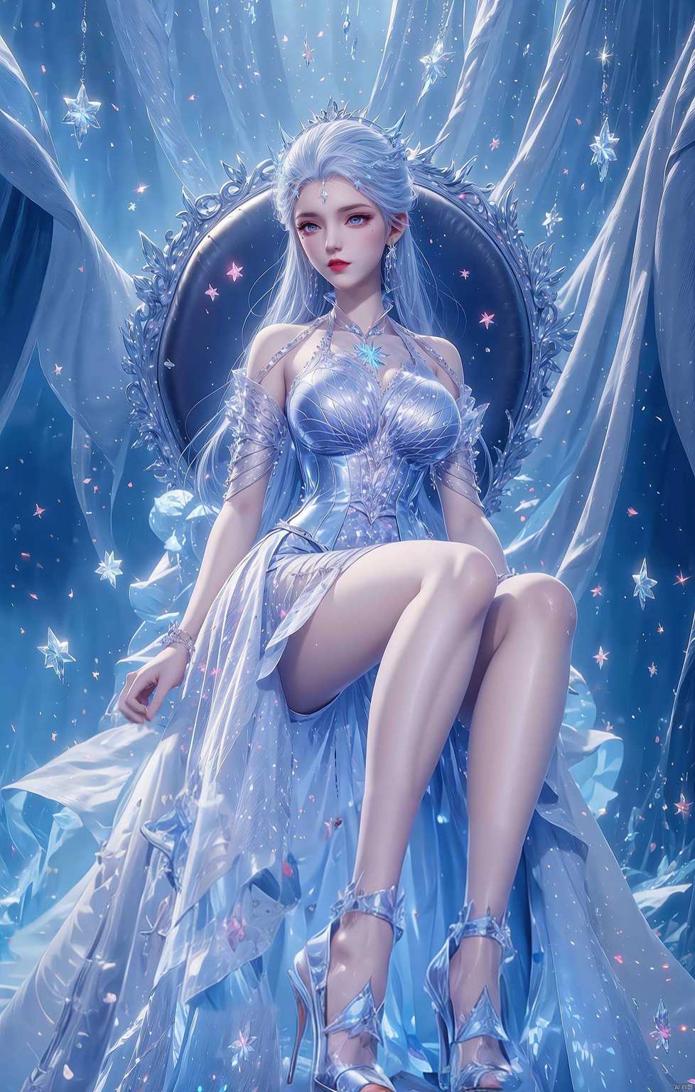 屏上风华雪女轻裾