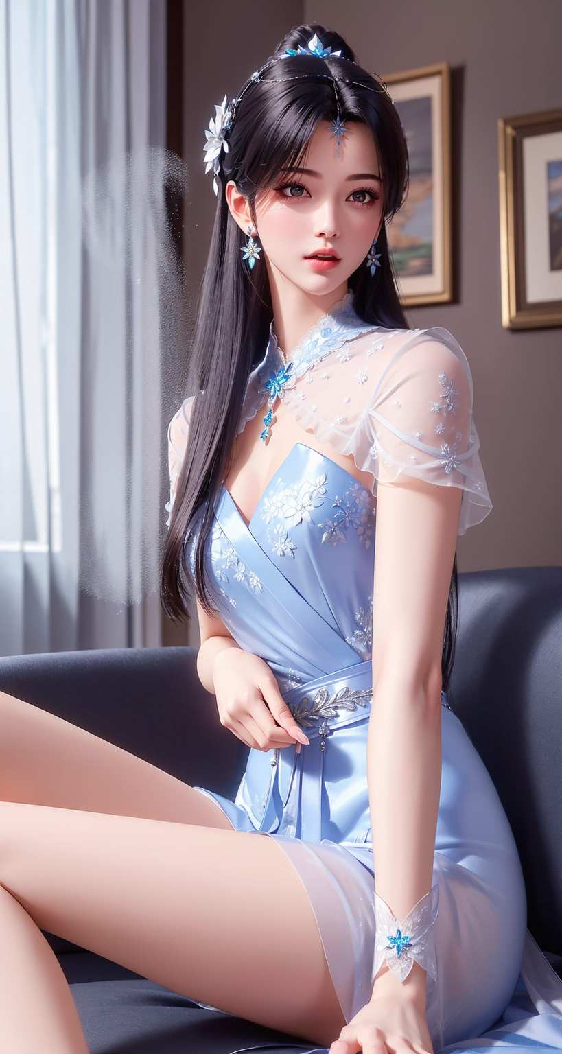 轻轻洒在平板之上动漫中的女神