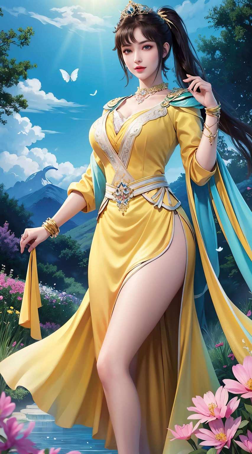 动漫女神和美女壁纸想要电脑和手机都美美哒？那就不能错过这波AIGC免费壁纸秀啦！国漫女神司空千落动态4k壁纸