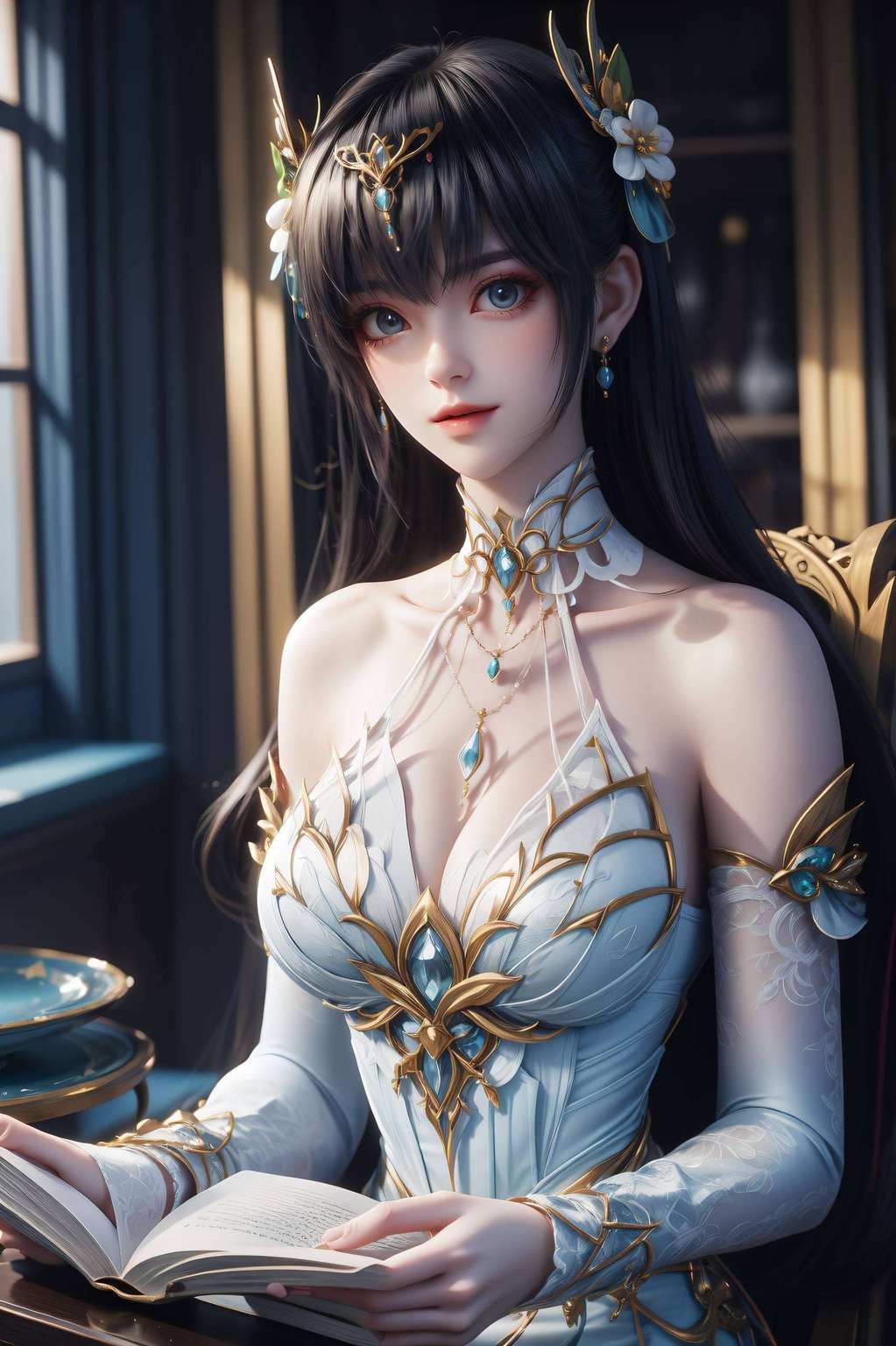 还是她周身环绕的神秘光环护眼PCins风设计