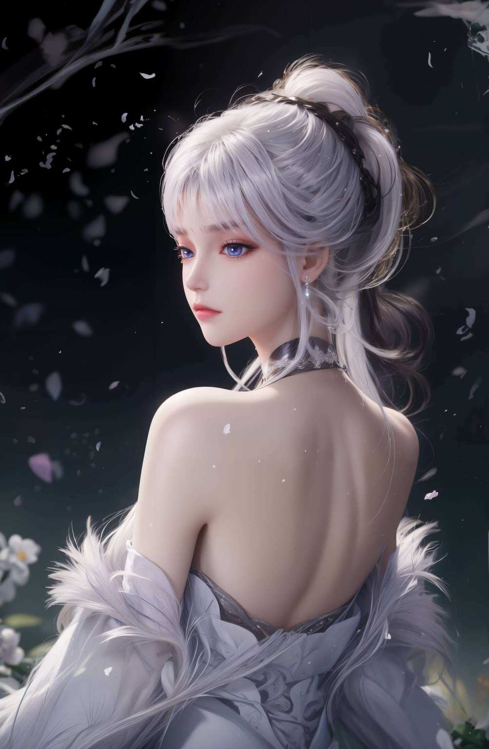 简直美得像是从画里跳出来的一样动漫迷们！想给你的电脑来点玄幻色彩吗？这款圣采儿蝴蝶壁纸绝对让你眼前一亮！来自国漫神作神印王座的女神圣采儿