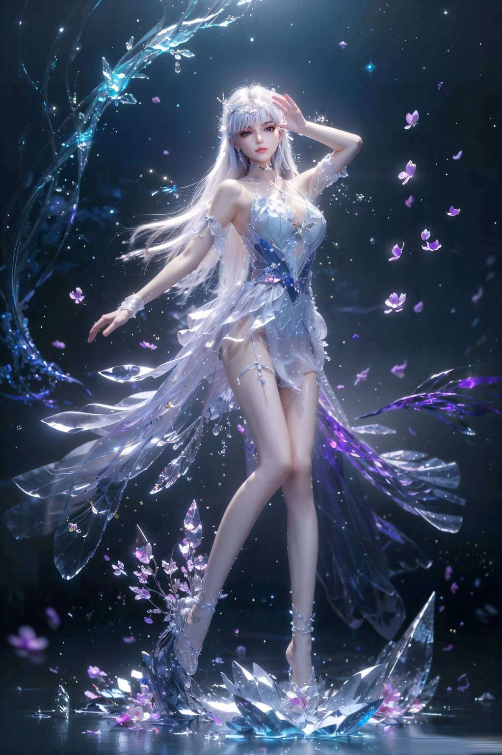 以她的形象为灵感的最新版壁纸更是玄幻世界的完美缩影