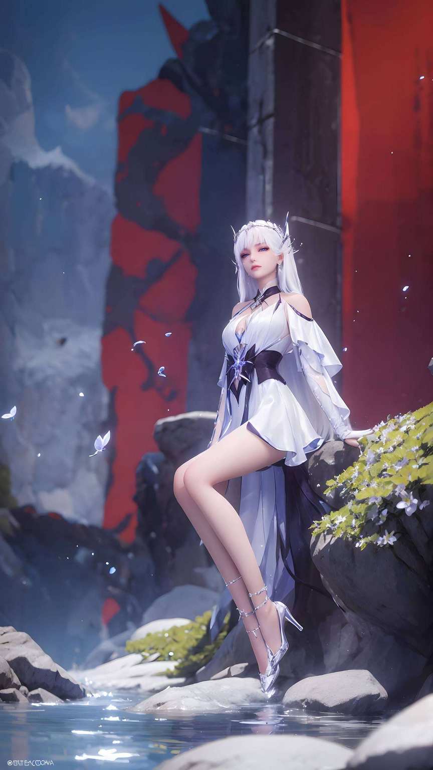 神印王座映仙姿美女图卷竖屏集