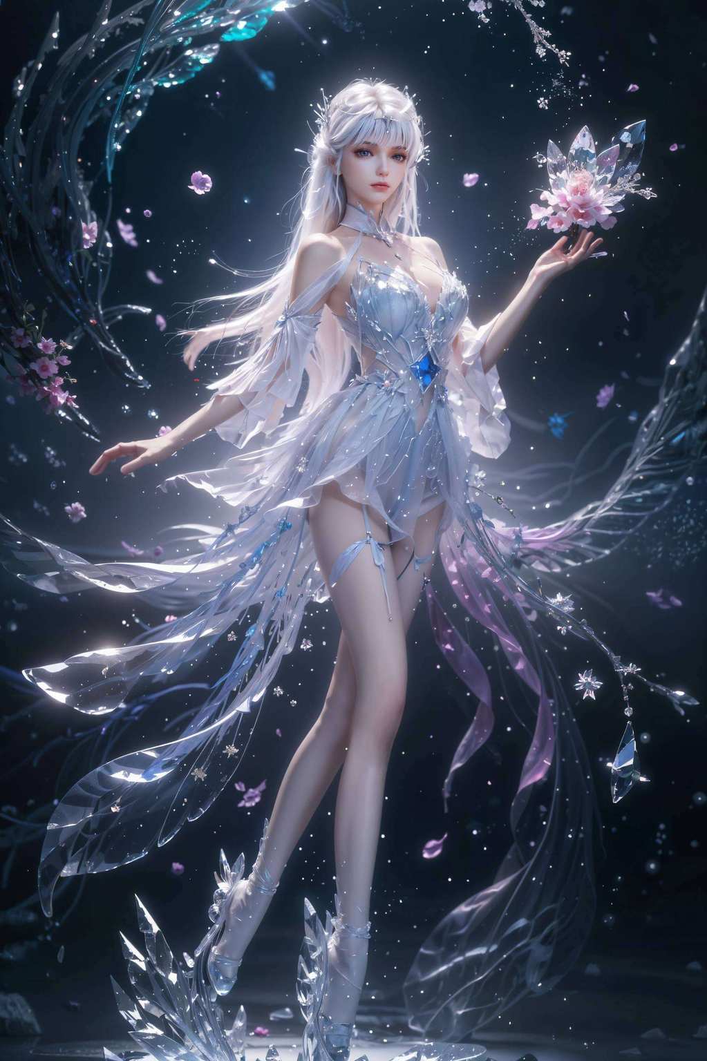 那眼神里还藏着点玄幻的神秘感不仅美得让人心动