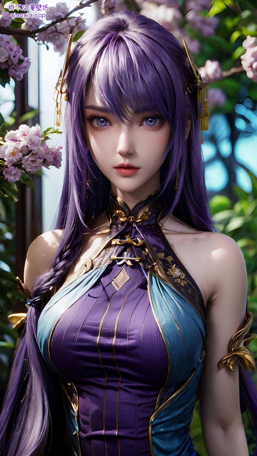 我可是特意请她来给你们的iPhone桌面添点玄幻色彩！你说她是国漫女神？嘻嘻你们的桌面要焕新啦！这位来自《神印王座》的圣采儿小仙女