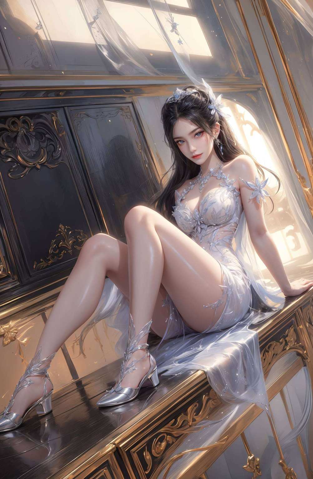 今天给大家带来一款超可爱、超精美的AI绘画壁纸嘿