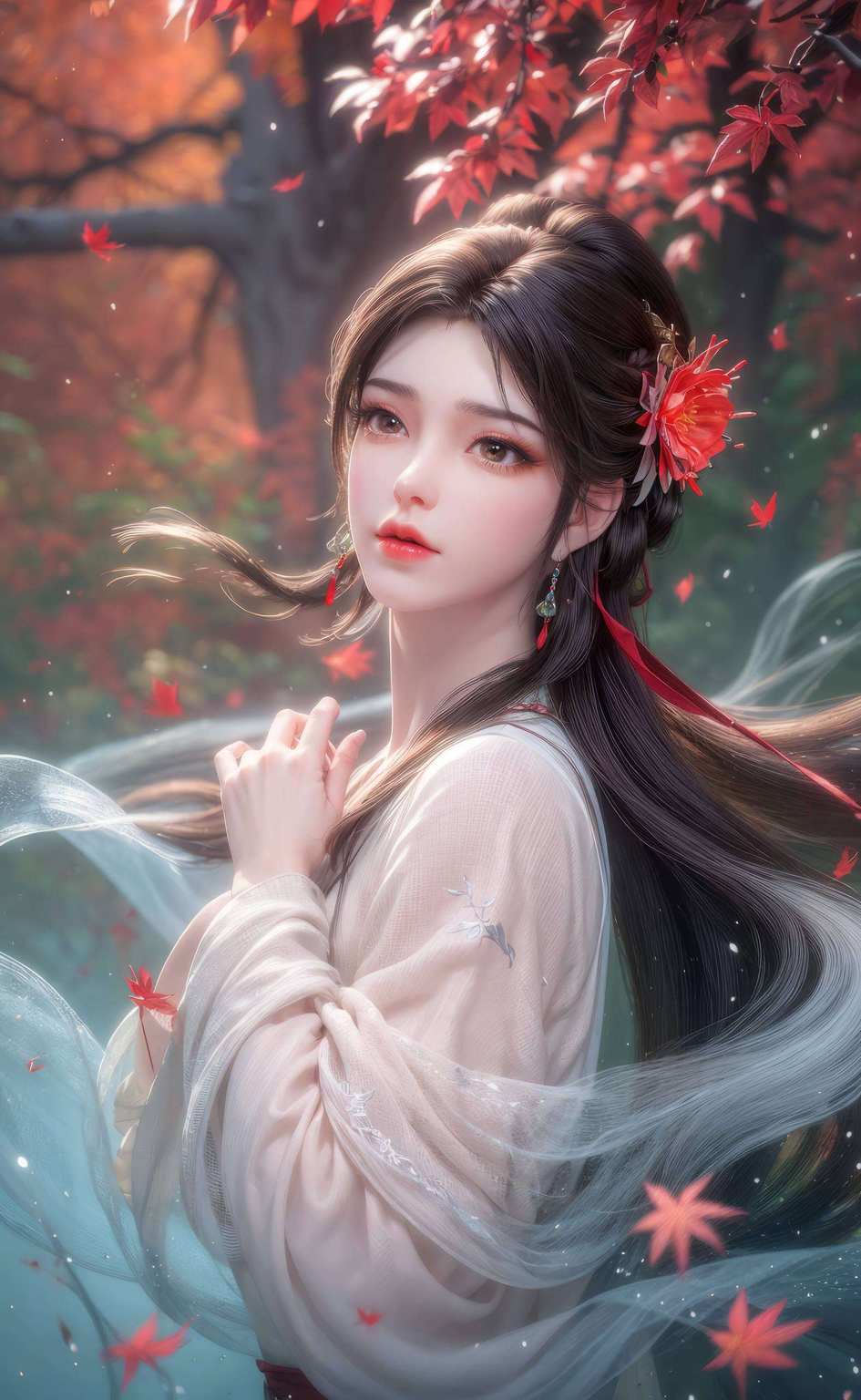 电脑壁纸焕新颜,国漫风华绽动漫美女映眼前,玄幻世界构