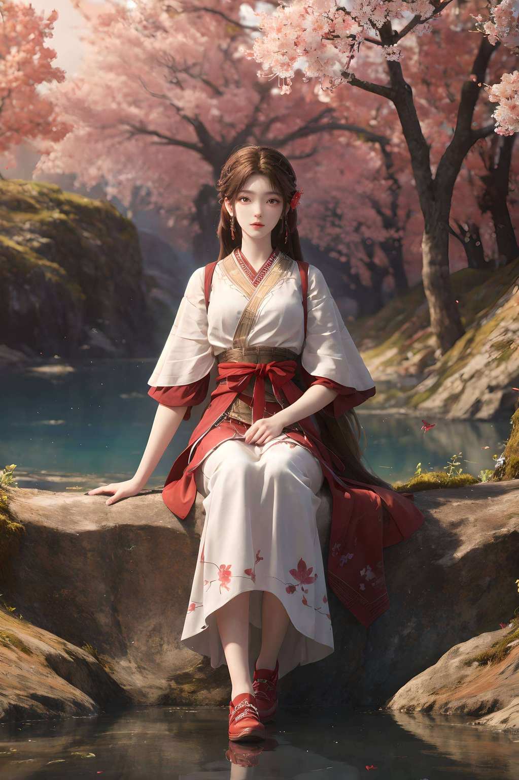 火灵儿翩翩舞女神翩跹入画中,玄幻风华熠熠生