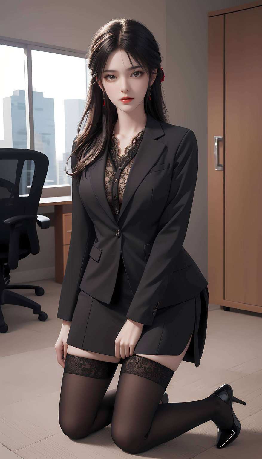 这款壁纸将火灵儿的娇美与iphone桌面的极简风格完美融合灵动如火的身影