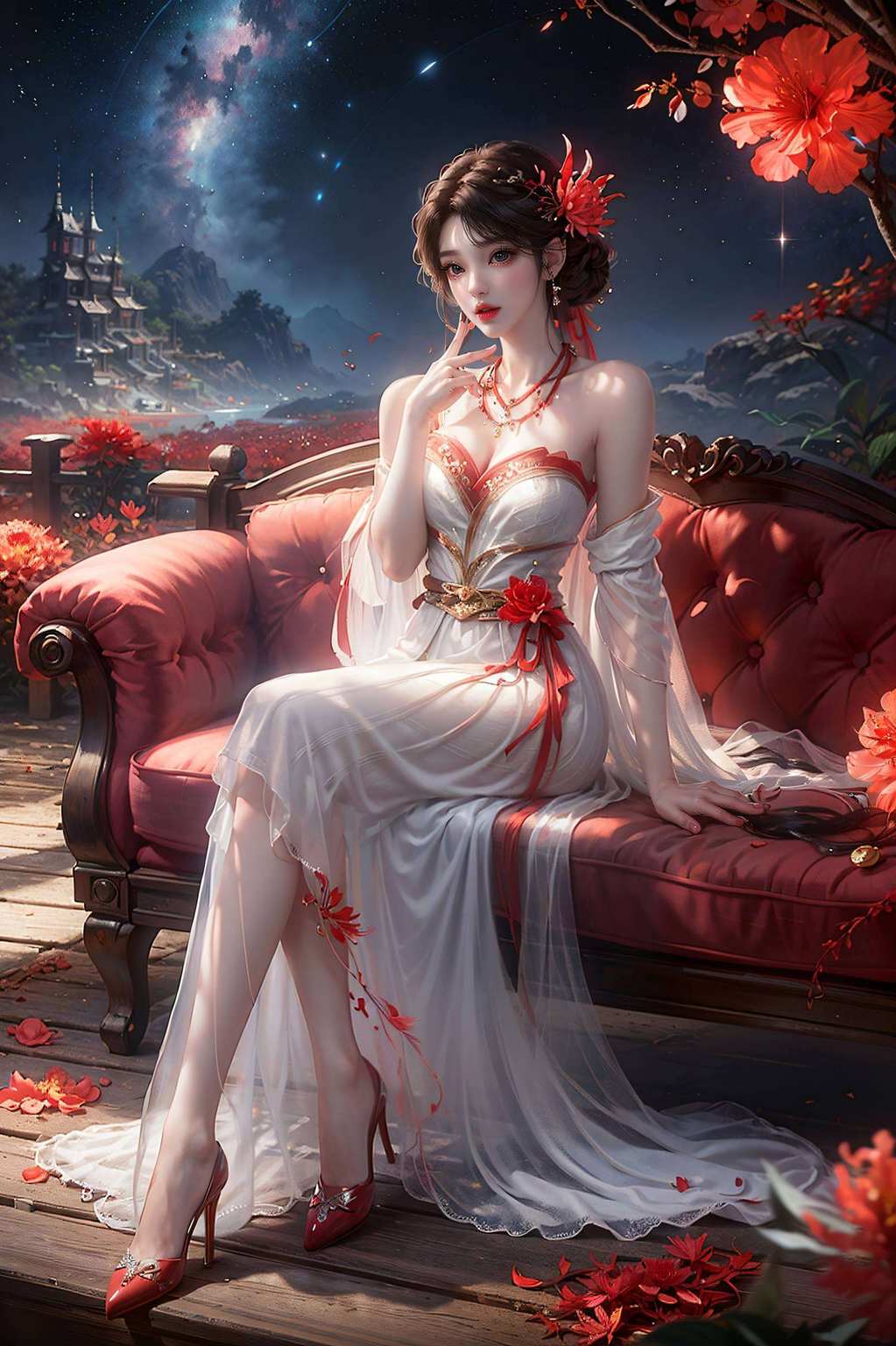 国漫界的璀璨女神这幅手绘火灵儿高清壁纸