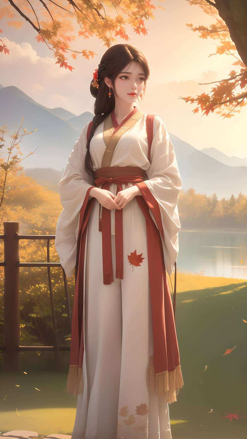 保管你的心情一天都美美哒！火灵儿绝美壁纸高清版就在这小小的手机屏幕上绽放呢！