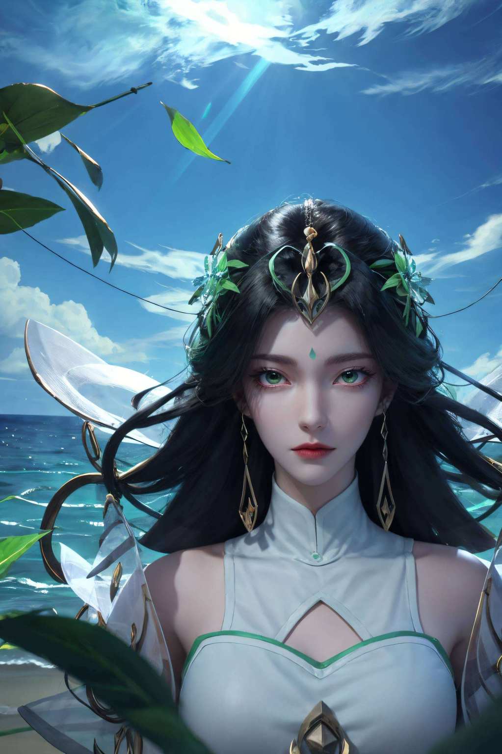 快来感受这独一无二的炫彩魅力吧！绝版柳神来啦！完美世界里的炫彩壁纸