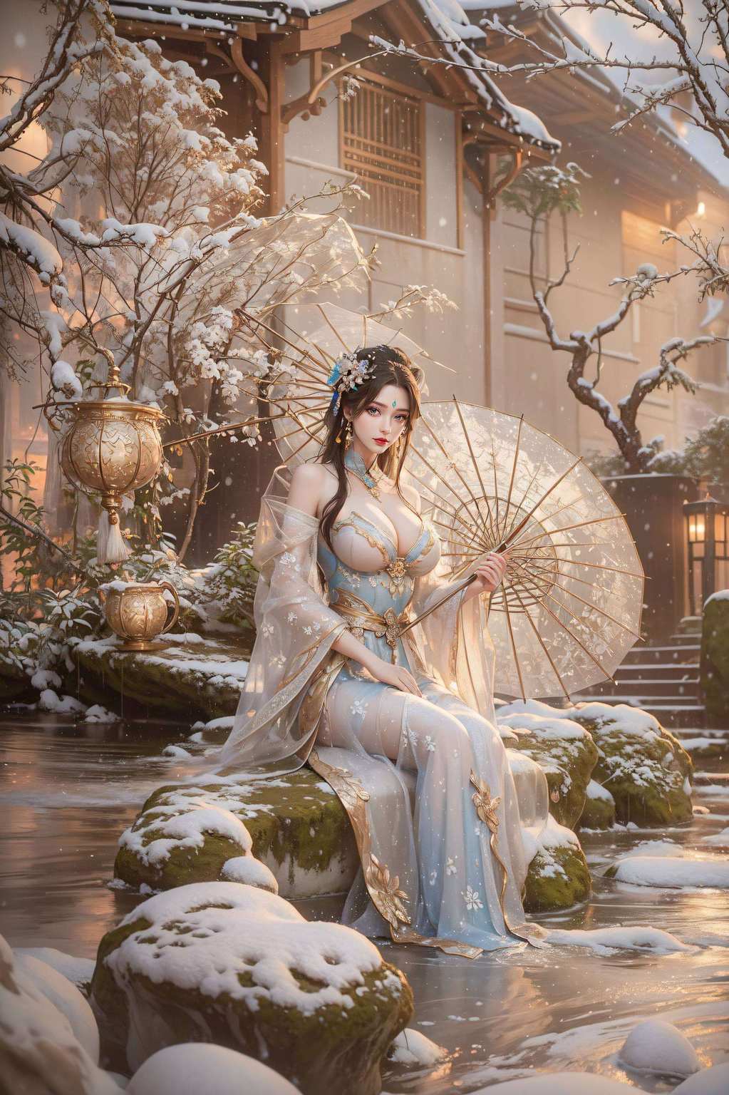 国漫女神的风采在这儿体现得淋漓尽致笔挺得能照出你的倒影