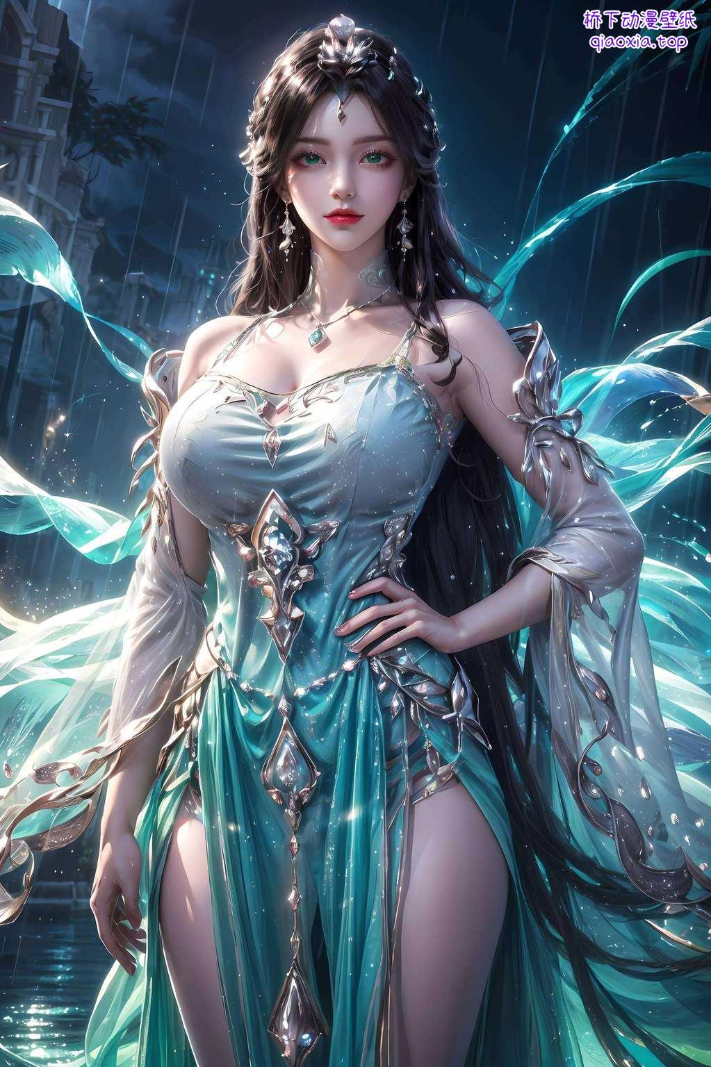 别看柳神平时文静优雅国漫美女的魅力挡都挡不住！玄幻风一吹