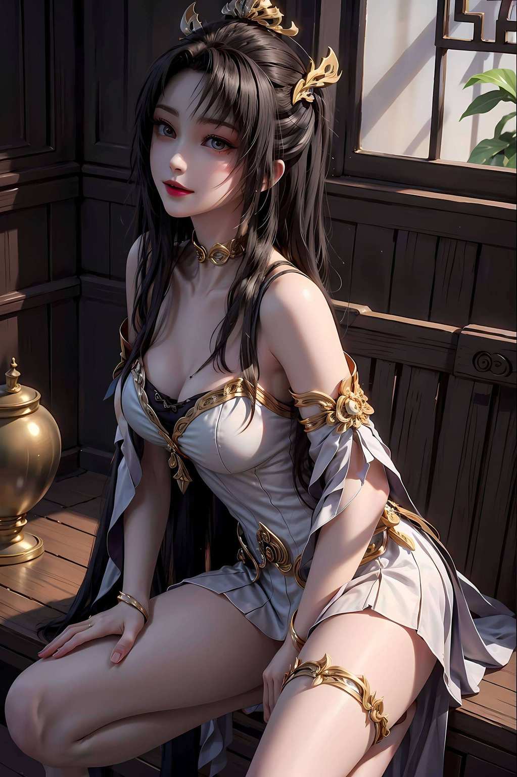 她的倩影如梦幻般映入眼帘天狐仙子翩翩起舞