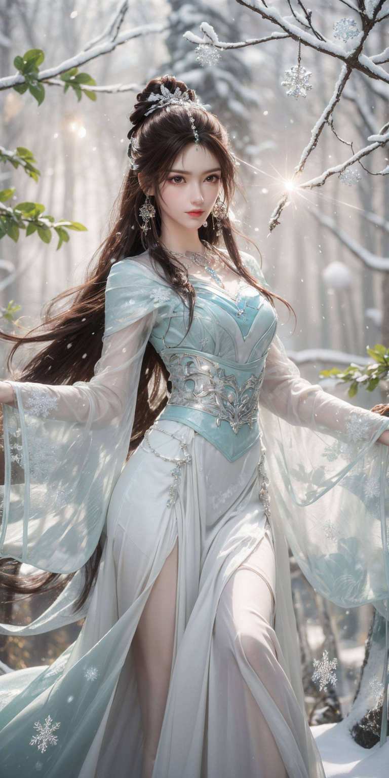 这是完美世界的国漫女神叶倾仙美得不要不要的！谁让她是国漫美女中的战斗机呢