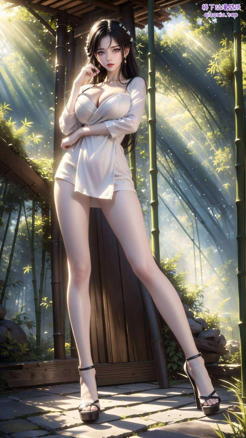 国漫女神舒画卷,动漫美女翩翩舞月婵壁纸映清辉