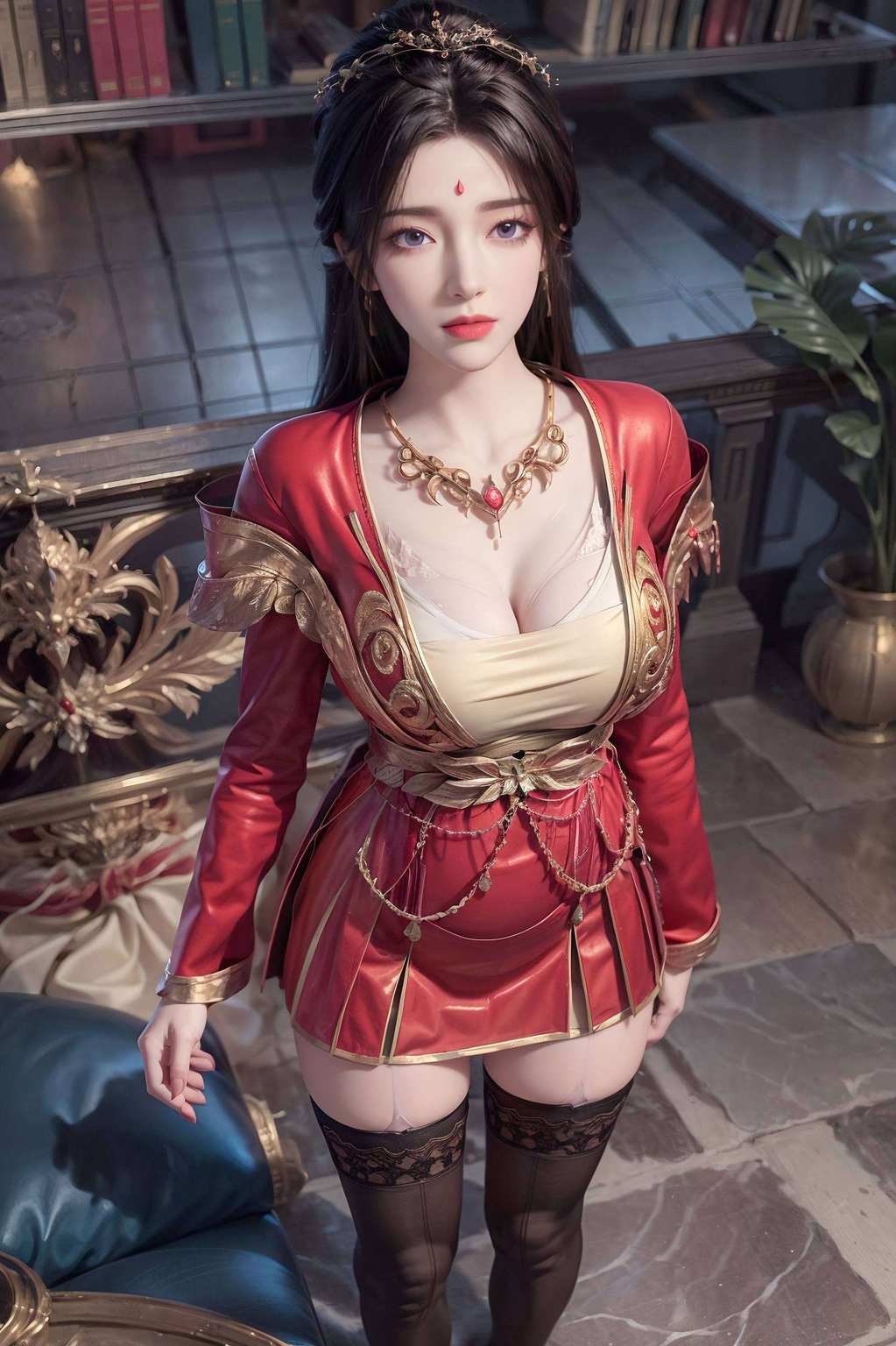 这位皎洁如月的国漫美女与此同时