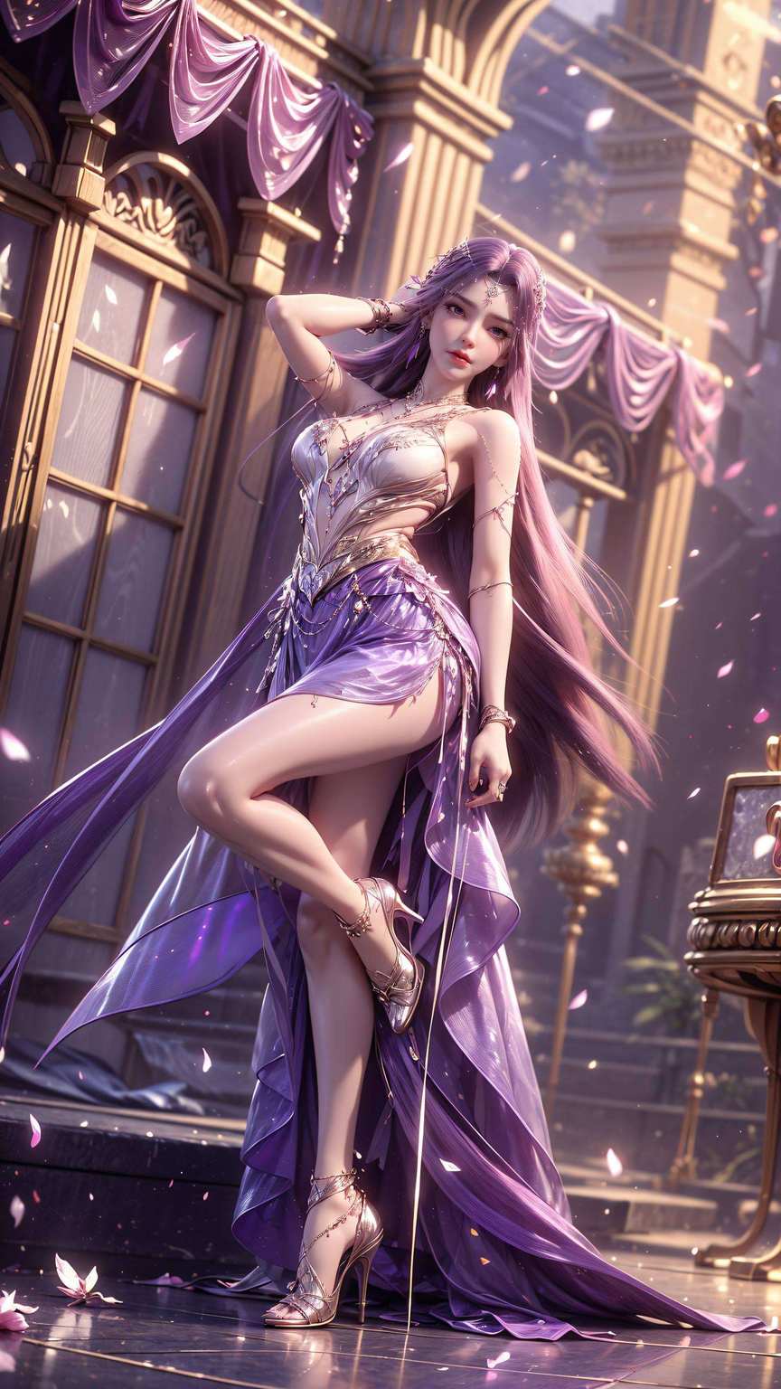 让你的电脑瞬间变身国漫美女的画廊仿佛带你穿越到一个充满奇幻色彩的国漫世界